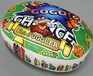 Gathered (Green) Oval Cushion "Juglar" Round One Limited