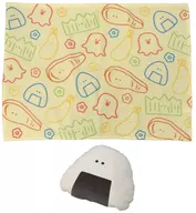 Rice Ball Blanket Cushion "Lunch Box with Tsubura Eyes"