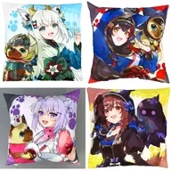 全4種セット スクエアクッション 「バーチャルYouTuber ホロライブ×モンスターハンター ホロライブとオトモ 第二弾 ホロライブゲーマーズ」 カプコン直営アミューズメント施設限定