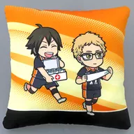 [A la Carte] Hotaru Tsukishima & Tadashi Yamaguchi Original Cushion "Haikyu! × Scratch Treatment Series" Receipt Application Winner