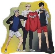 Fireflies Tsukishima, Tetsuro Kuro, and Kotaro 木兎 Die Cut Mini Cushion "Haikyu!!!"