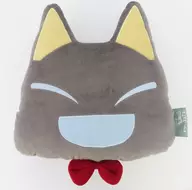 Black (smile) cushion "Doko Demo Issho Mainichi Issho"