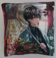 Newly drawn design cushion (duplicate with signature) "KUJI Rack Online Limited Hanamori" B Prize