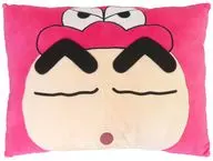 野原しんのすけ(ワニ山さん) どどーん! とデカ顔 スクエアクッション 「クレヨンしんちゃん」