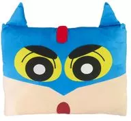 野原しんのすけ(アクション仮面) どどーん! とデカ顔 スクエアクッション 「クレヨンしんちゃん」