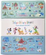 集合(ブルー/パーク柄) ポータブルクッション 「ディズニー」 東京ディズニーリゾート限定 バケーションパッケージ特典