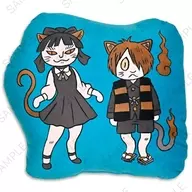 鬼太郎とねこ娘 石黒亜矢子コラボ ダイカットクッション 「鬼太郎誕生 ゲゲゲの謎」