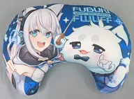 白上フブキ×フワッフ 描き下ろしゲーミングクッション 「バーチャルYouTuber ホロライブ hololive×GROOVE COASTER FUTURE PERFORMERS」 タイトーオンラインクレーン限定