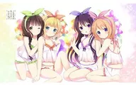 ココア＆リゼ＆千夜＆シャロ シーツ 「ご注文はうさぎですか??」