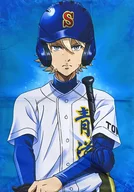 Mitsushu Okumura Cushion Case "Ace of Diamond Act II WEB KUJI 2nd ～ LIKE BLUE BLAZERS ～" A-5 Award