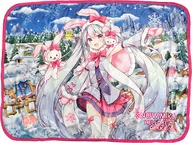 Day(白天)法蘭絨毯(附鈕扣)"SNOW MIKU&HELLO KITTY 2019-2020(雪未來&hello kitty 2019-2020)"北海道限定