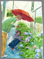 Yuki Bunno Illustration Mini-Blanket "Hiraku ga Audible" Toranoana BL Comic Fair 2021 Point Exchange Prize