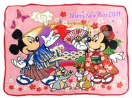 La manta de Mickey & Minnie & Miss Bunny & Tonsuke "Tokio Disney Resort no Oshogatsu 2011" Tokio Disney Resort limitada