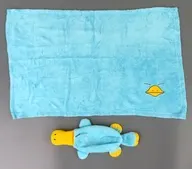 カモノハシのイコちゃん ひざ掛けぬいぐるみ(ブランケット付き) 「ICOCA」
