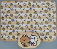 にゃんこ＆くま(お風呂) クッションインブランケット 「愛しすぎて大好きすぎる。」