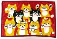 集合(レッド) ひざ掛け毛布 「WAKUWAKU ANIMAL」