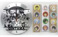 集合 銀メタリックアレンジ キャラパネル壁掛け時計 「銀魂」 週刊少年ジャンプ ワクワクサマー!!スクラッチハガキ2010当選品