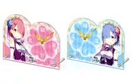 全2種セット プレミアムアクリルクロックEX 「Re：ゼロから始める異世界生活」