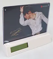 羽生結弦(B) オリジナルフォトフレームクロック 東京西川の羽毛ふとん[西川ダウン]キャンペーン購入特典