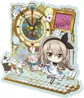 Ai Shimada 里寿 & Boko B (Alice in Wonderland ver.) mini acrylic clock "GIRLS & PANZER Final Chapter"