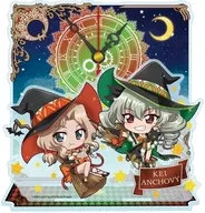 Kei & anchoas (Bruja Ver.) Mini reloj acrílico "Girls und Panzer Last Chapter"