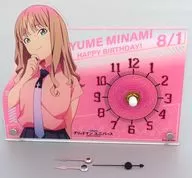南夢芽 -SSSS.BIRTHDAY- アクリル時計 「劇場版 グリッドマン ユニバース×AMO CAFE」 AMO CAFE WEBSHOP限定