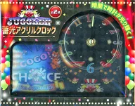 JUGGLER ブラック 蓄光アクリルクロック 「ジャグラー」