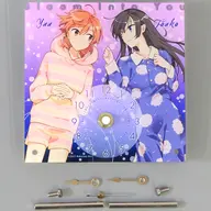 小糸侑＆七海燈子(パジャマ) アクリルクロック 「やがて君になる 10周年記念ポップアップストア」