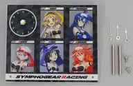 立花響＆風鳴翼＆雪音クリス＆天羽奏＆小日向未来 SYMPHOGEAR RACING ver. アクリルクロック 「戦姫絶唱シンフォギアXV ポップアップストア」