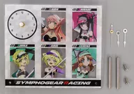 マリア・カデンツァヴナ・イヴ＆月読調＆暁切歌＆セレナ・カデンツァヴナ・イヴ＆キャロル・マールス・ディーンハイム SYMPHOGEAR RACING ver. アクリルクロック 「戦姫絶唱シンフォギアXV ポップアップストア」