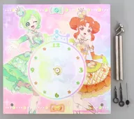 三ツ葉アイリ＆四之宮リンリン アクリルクロック 「DMMスクラッチ! アニメ ひみつのアイプリ スクラッチ第二弾」 A-4賞