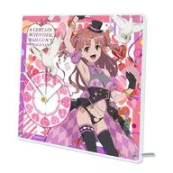 白井黒子 マジシャン 描き下ろし アクリル置時計 「とある科学の超電磁砲T POP UP SHOP(マジシャン) in ボークス秋葉原ホビー天国2」