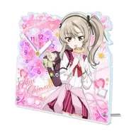 島田愛里寿 ギャル制服ver. 描き下ろし アクリル置時計 「ガールズ＆パンツァー 最終章」
