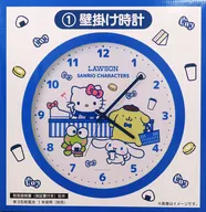 1.集合 壁掛け時計 「サンリオ当りくじ ローソン50th Anniversary サンリオキャラクターズ当りくじ」