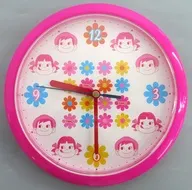 ペコちゃん＆ポコちゃん(花柄) 壁掛け時計
