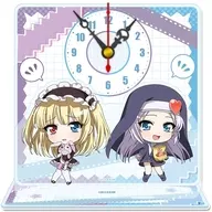 羽瀬川小鳩＆高山マリア ぷちちょこミニアクリル置時計 「僕は友達が少ない」