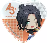 Azumi Izumita "A3! (A3) ×animatecafe Trading Heart metal badge Cafe Style Ver. (B Group)"