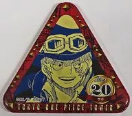 Sabot "Tokyo ONE PIECE Tower Tongari Birthday metal badge March" Wheat Straw Store Tonga Restore Only