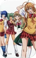Color Illustration B (Group, Sonsaku 伯符, left side) Square metal badge "DMM Scratch! IKKI TOUSEN Series" E-4 Award