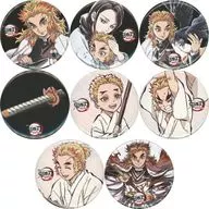 [Single Item] Set 57 mm metal badge 8 kinds set "Theater version Demon Slayer: Kimetsu no Yaiba infinite train edition silver curtain collection deluxe edition" Bundled item Air Comike 3 goods