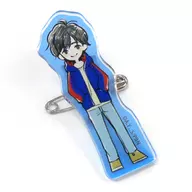 Eiji Okumura (casual wear) "BANANA FISH Cafe and Bar-galleries - in IKEBUKURO BOX cafe & space Character Chiracrylic Badge"