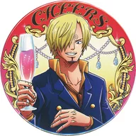 Sanji (Champagne) "ONE PIECE Hai ~ YAKARA ~ metal badge SANJI" Limited to Wheat Straw Store