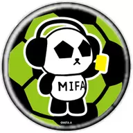 ミファンダ(緑) 「歌うサッカーパンダ ミファンダ 缶バッジ 01」
