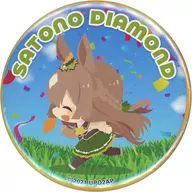 Satono Diamond 「 CharaDri! Uma Musume Pretty Derby Season 2 ×COLLABO CAFE HONPO Mini Character metal badge A 」