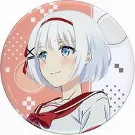 Siesta (summer clothes ver. / drawing) 75 mm metal badge "KUJI Hikido Tantei is already dead. KUJI Siesta Collection" D-3 Prize