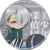 Yoshihiro Sakaguchi "Bishonen Detective Dan x Karaoke no Tetsujin Trading metal badge"