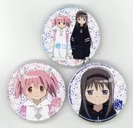 Madoka Kanome & Mihomura Akatsuki Collaboration Can Badge 3-Pack Set B "PUELLA MAGI MADOKA MAGICA Theatre [New] Treason Monogatari ×earth music & ecology Japan Label"