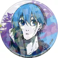 氷織 Hitsuji "Blue Rock Trading Hologram metal badge"