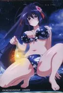 Himejima Akeno (night sky) Square Can Badge "Gema KUJI high school DxD HERO" D-6 Award