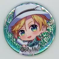 サタン(ミニキャラ) ホログラム缶バッジ 「DMMスクラッチ! Obey Me!」 E-11賞